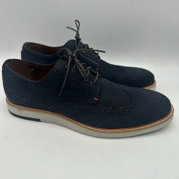 BRAND NEW Blake Mckay Carson Suede Oxfords Men's Size 10 M Blue - Picture 2 of 8